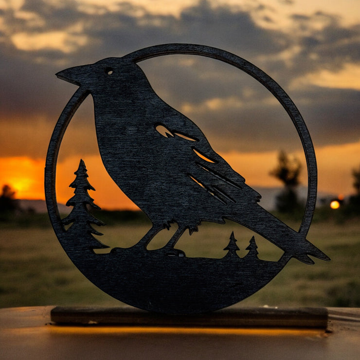 Ornament - Black - Crow Raven