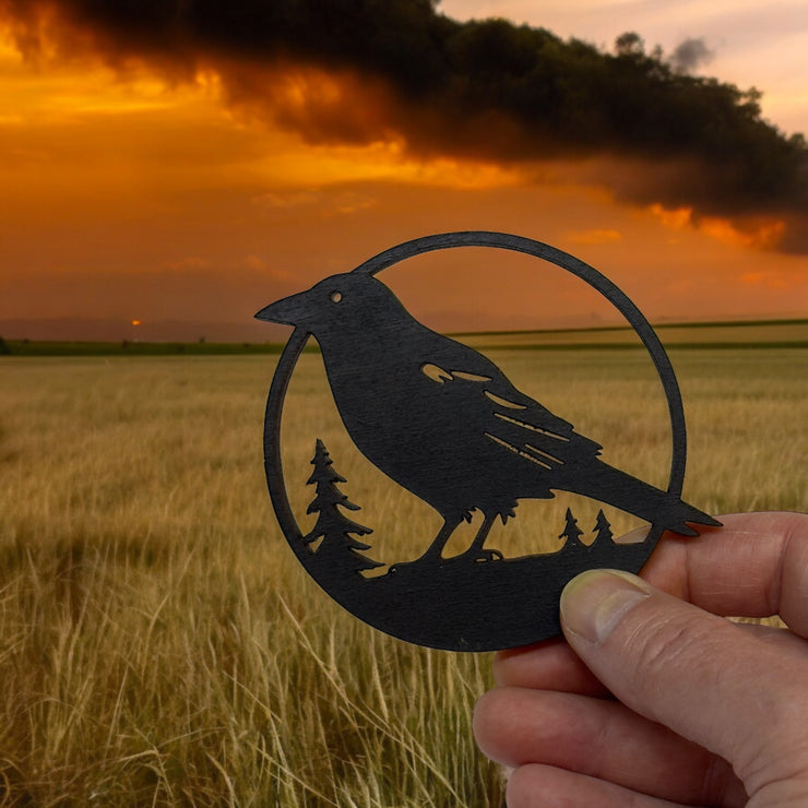 Ornament - Black - Crow Raven