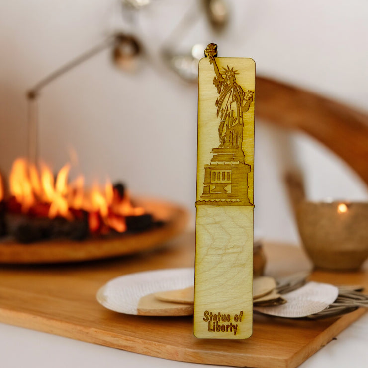 Bookmark - Statue Of Liberty - Birch wood