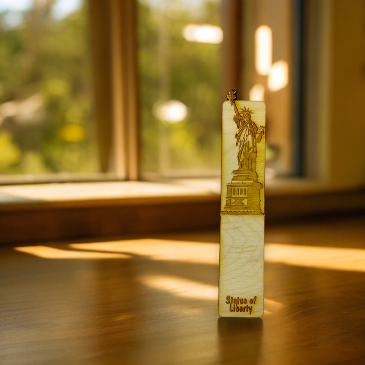 Bookmark - Statue Of Liberty - Birch wood