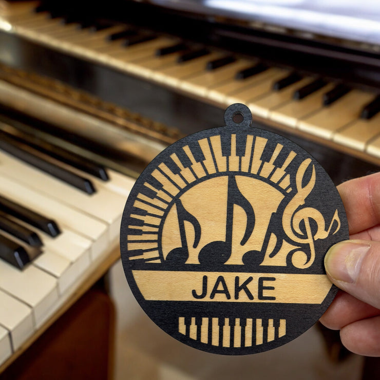 Ornament - Black - PERSONALIZED Piano