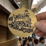 Ornament - Black - Steampunk Train