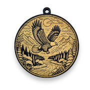 Ornament - Black - Flying Eagle