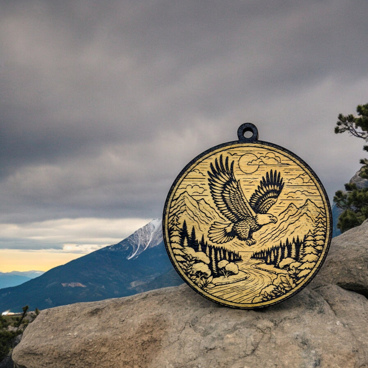 Ornament - Black - Flying Eagle