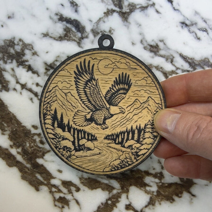 Ornament - Black - Flying Eagle