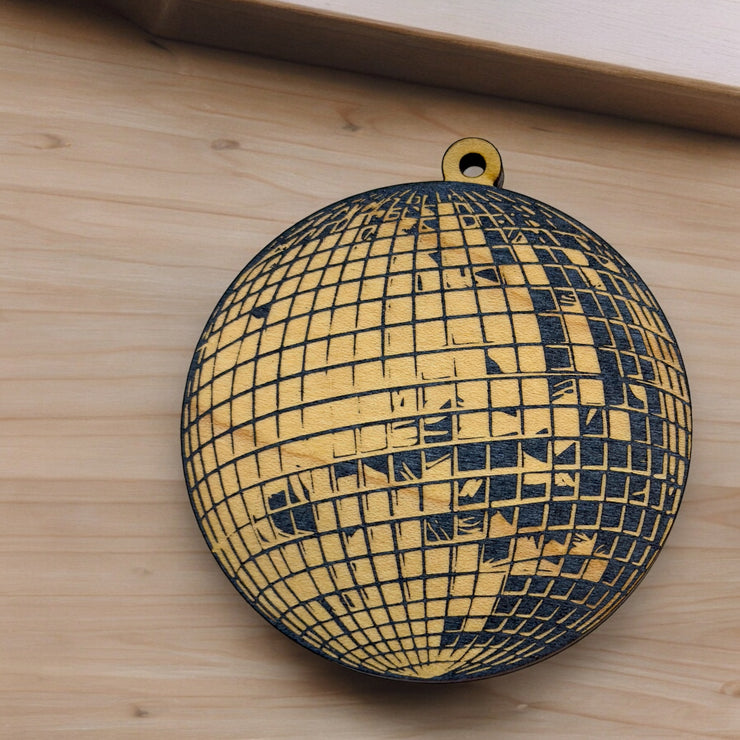 Ornament - Black - Disco Ball