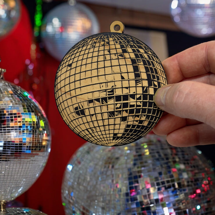 Ornament - Black - Disco Ball