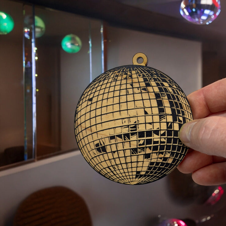 Ornament - Black - Disco Ball