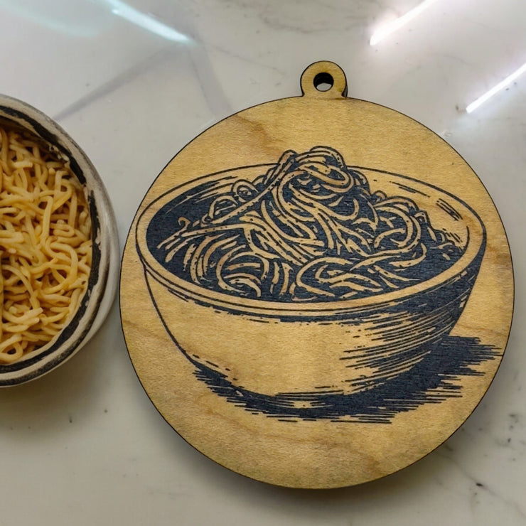 Ornament - Black - Spaghetti