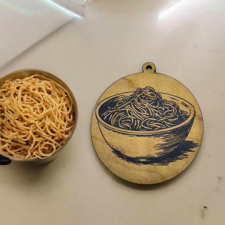 Ornament - Black - Spaghetti