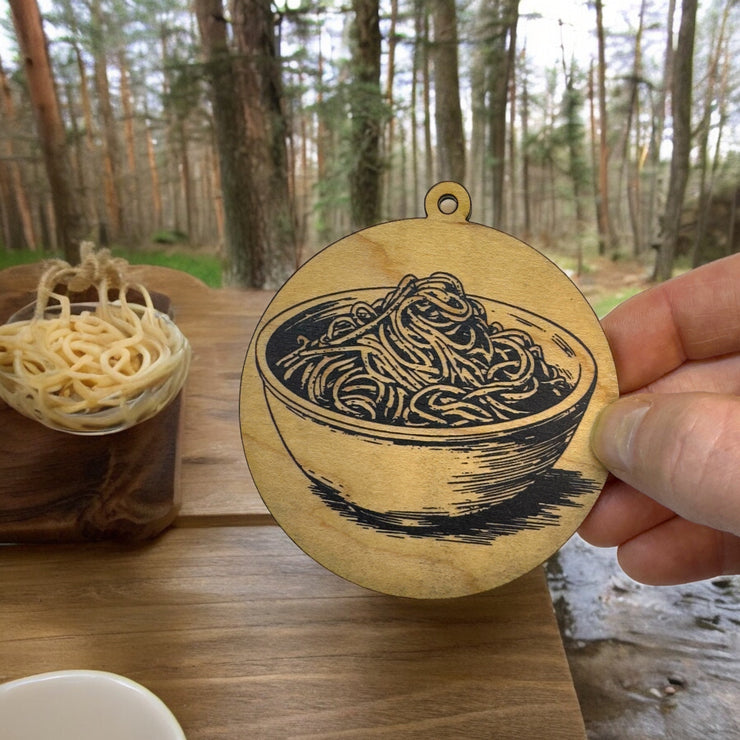 Ornament - Black - Spaghetti