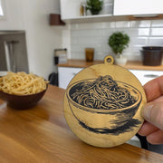Ornament - Black - Spaghetti
