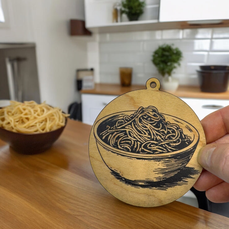 Ornament - Black - Spaghetti