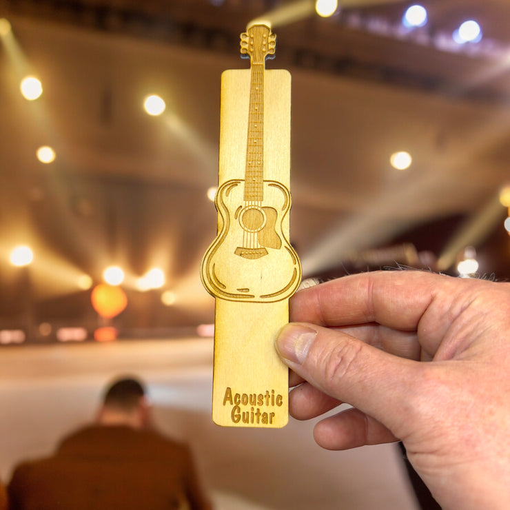 Bookmark - Acoustic Guitar - birch wood