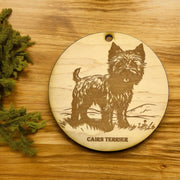 Ornament - Cairn Terrier Raw Wood