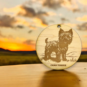 Ornament - Cairn Terrier Raw Wood