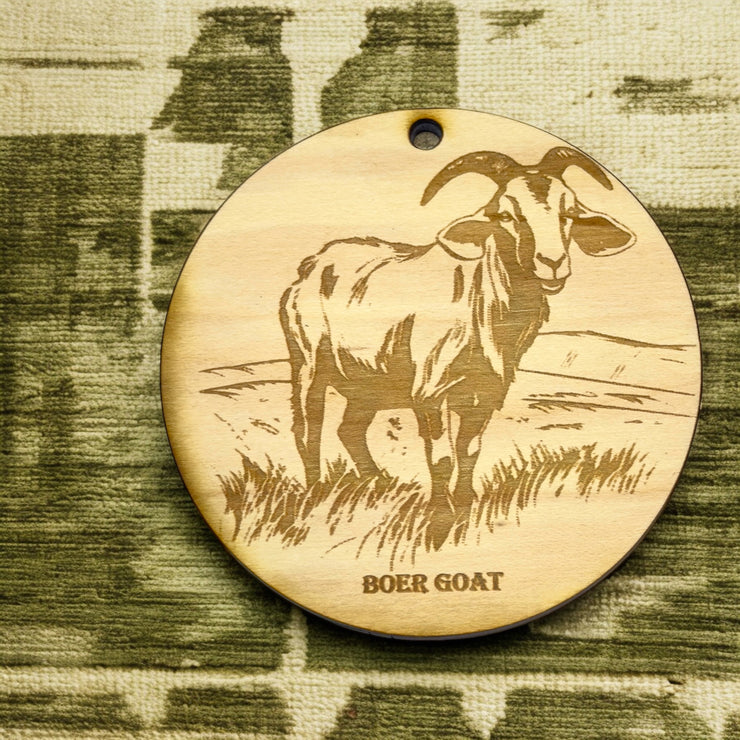 Ornament - Boer Goat Raw Wood