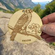 Ornament - Falcon Raw Wood