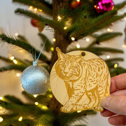 Ornament - Bobcat Raw Wood