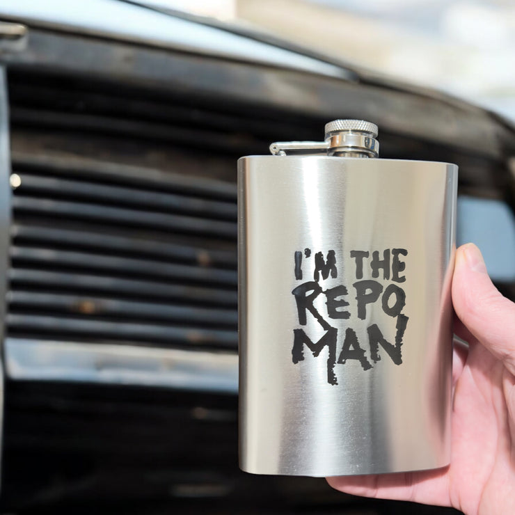 8oz I'm the Repo Man Stainless Steel Flask