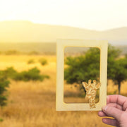 Giraffe Photo Frame Insert Mat - Baltic Birch (FRAME NOT INCLUDED)