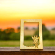 Giraffe PERSONALIZED Photo Frame Insert Mat - Baltic Birch (FRAME NOT INCLUDED)