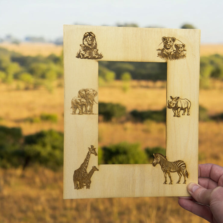 African Safari Animals 8x10 Photo frame insert for 5x7 Picture (FRAME NOT INCLUDED)