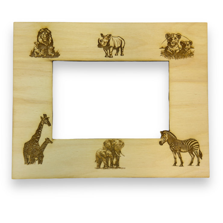 African Safari Animals 8x10 Photo frame insert for 5x7 Picture (FRAME NOT INCLUDED)