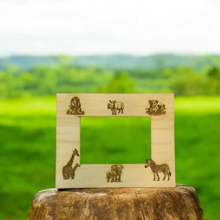 African Safari Animals 8x10 Photo frame insert for 5x7 Picture (FRAME NOT INCLUDED)