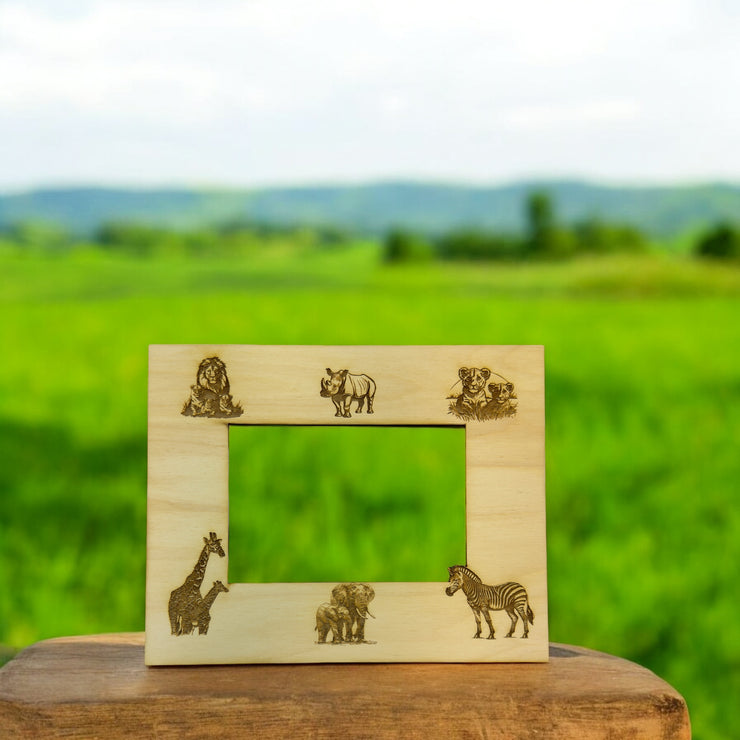African Safari Animals 8x10 Photo frame insert for 5x7 Picture (FRAME NOT INCLUDED)