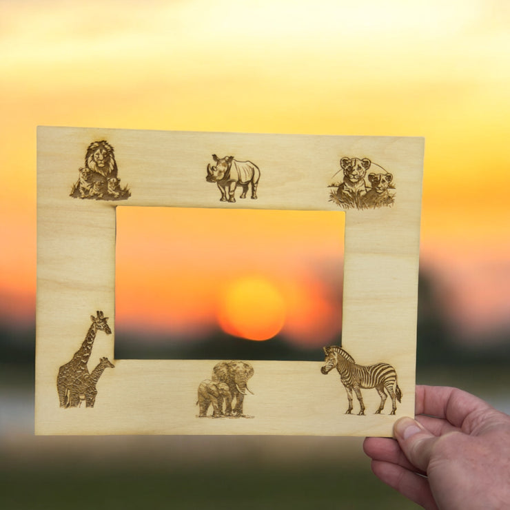 African Safari Animals 8x10 Photo frame insert for 5x7 Picture (FRAME NOT INCLUDED)