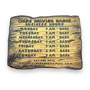 Sign - BLACK - Business Hours PERSONALIZED Wood Plank Sign