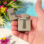 Lighter - Celtic Cross CHROME