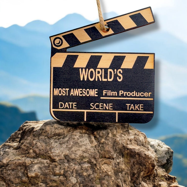 Ornament - Black - Worlds most awesome Film Producer