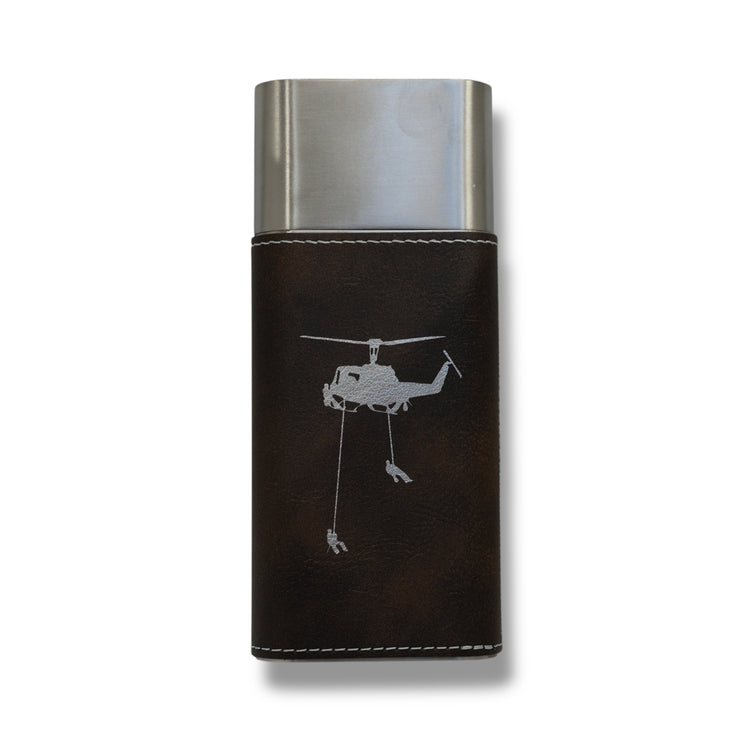 Cigar Case with Cutter - Helicopter Lineman Leather