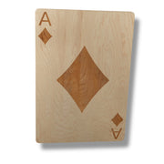 Ace of Diamonds Sign 13x20 Raw Wood
