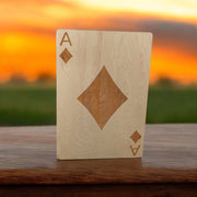 Ace of Diamonds Sign 13x20 Raw Wood