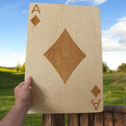 Ace of Diamonds Sign 13x20 Raw Wood