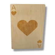 Ace of Hearts Sign 13x20 Raw Wood