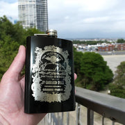 8oz BLACK Mermaid Tears Flask