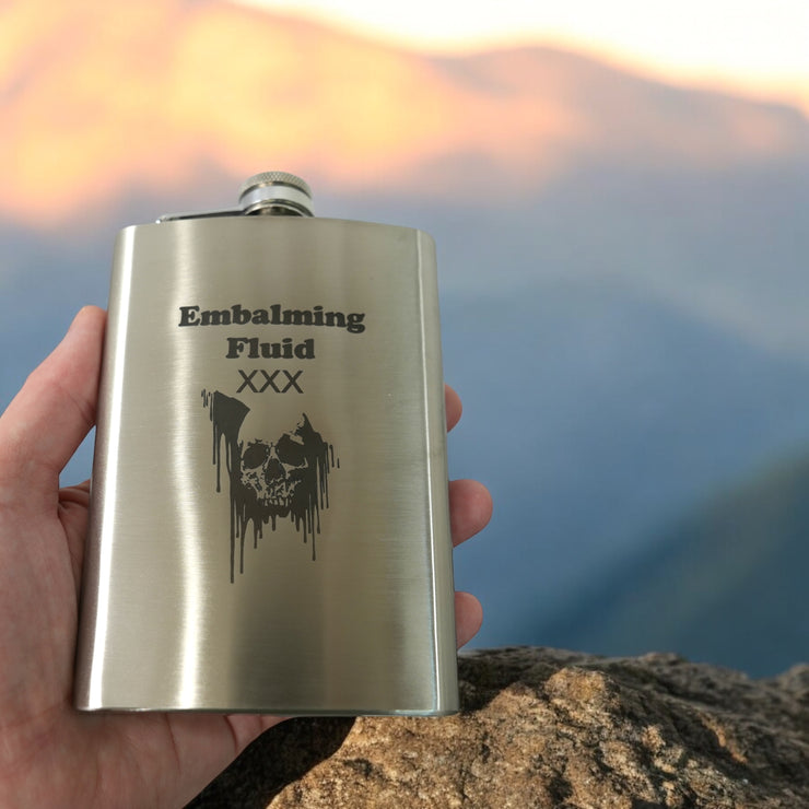 8oz Embalming Fluid Flask
