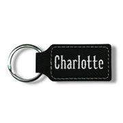 Keychain - Rectangle - Charlotte - Leather