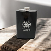 8oz BLACK Seven Deadly Sins LUST Flask