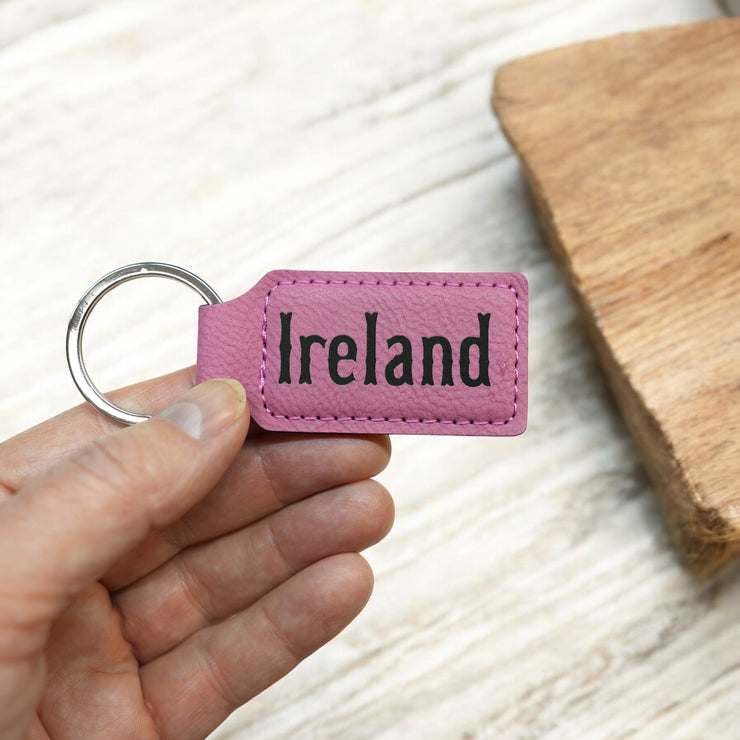 Keychain - Rectangle - ireland - Leather