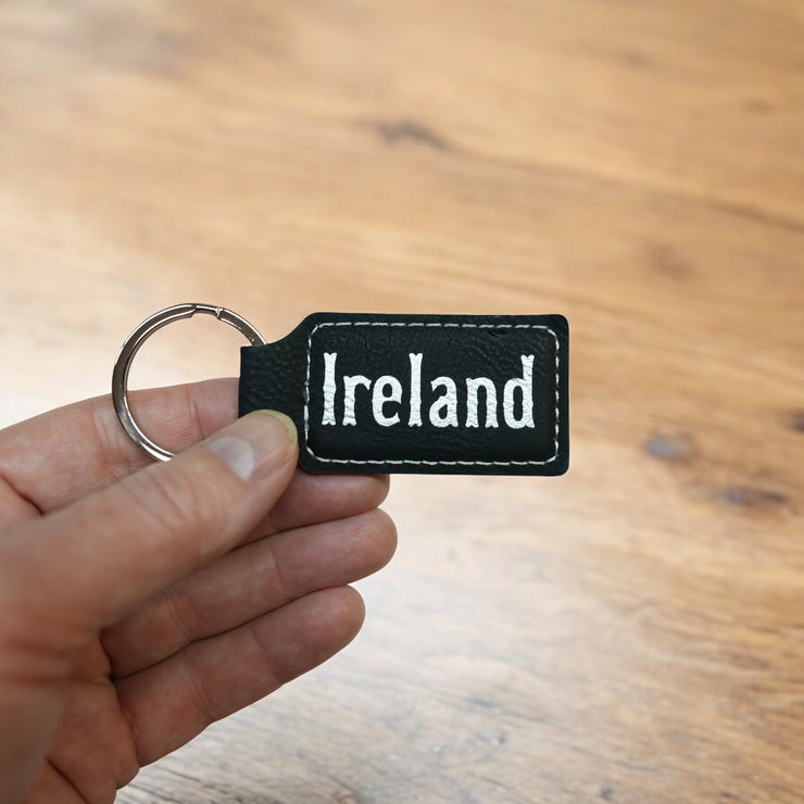 Keychain - Rectangle - ireland - Leather