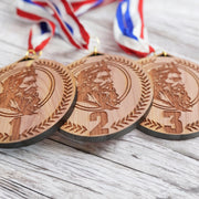 Award - 1st 2nd & 3rd Place Zeus Medals - Cedar