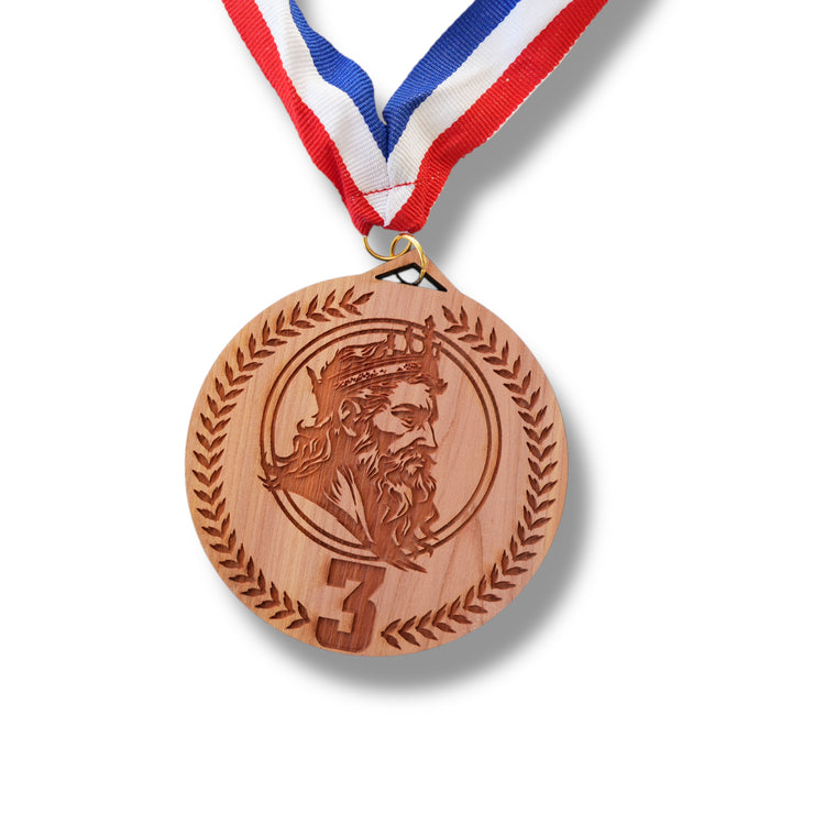 Award - 1st 2nd & 3rd Place Zeus Medals - Cedar