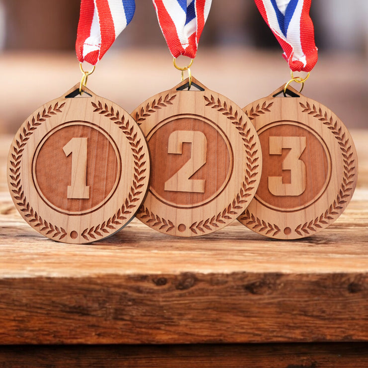 Award - 1st 2nd & 3rd Place Standard Medals - Cedar
