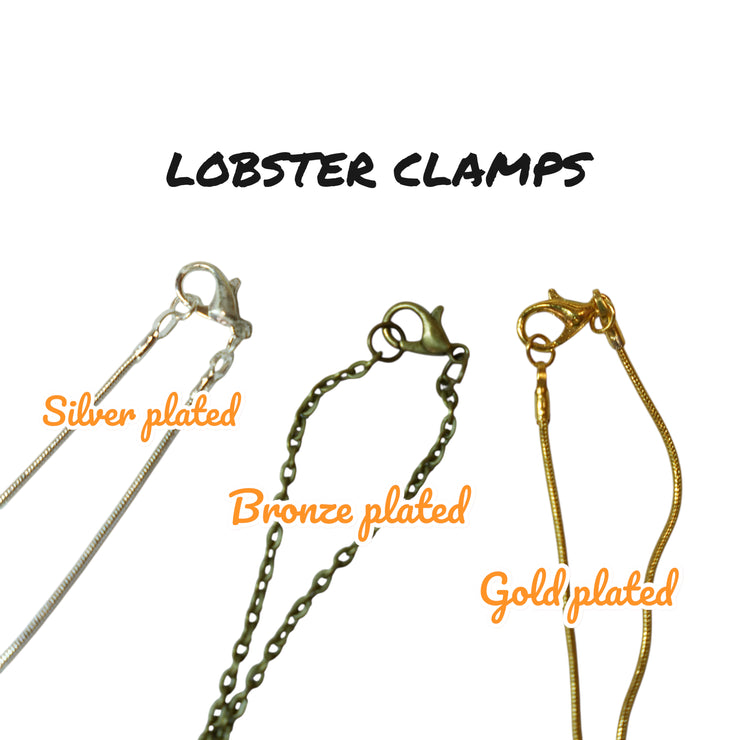 Necklace - Vegan - Snake and Cable Link chains - Birch wood