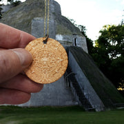 Necklace - Mayan Calendar - Snake and Cable Link chains